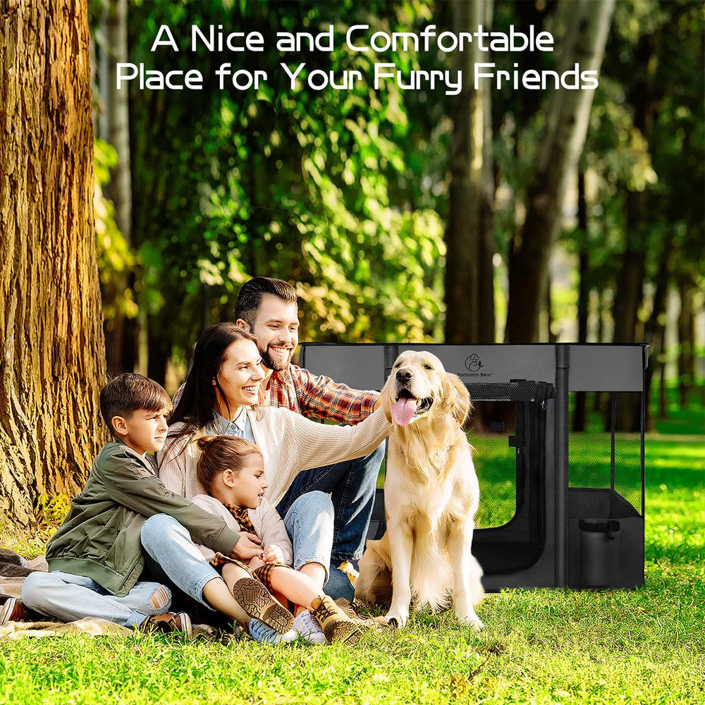 ROMANTIC BEAR playpen suitable for indoor outdoor use.