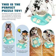 Romicta puzzle toy slow-feeder: large capacity keeps meals flowing and reduces refills.