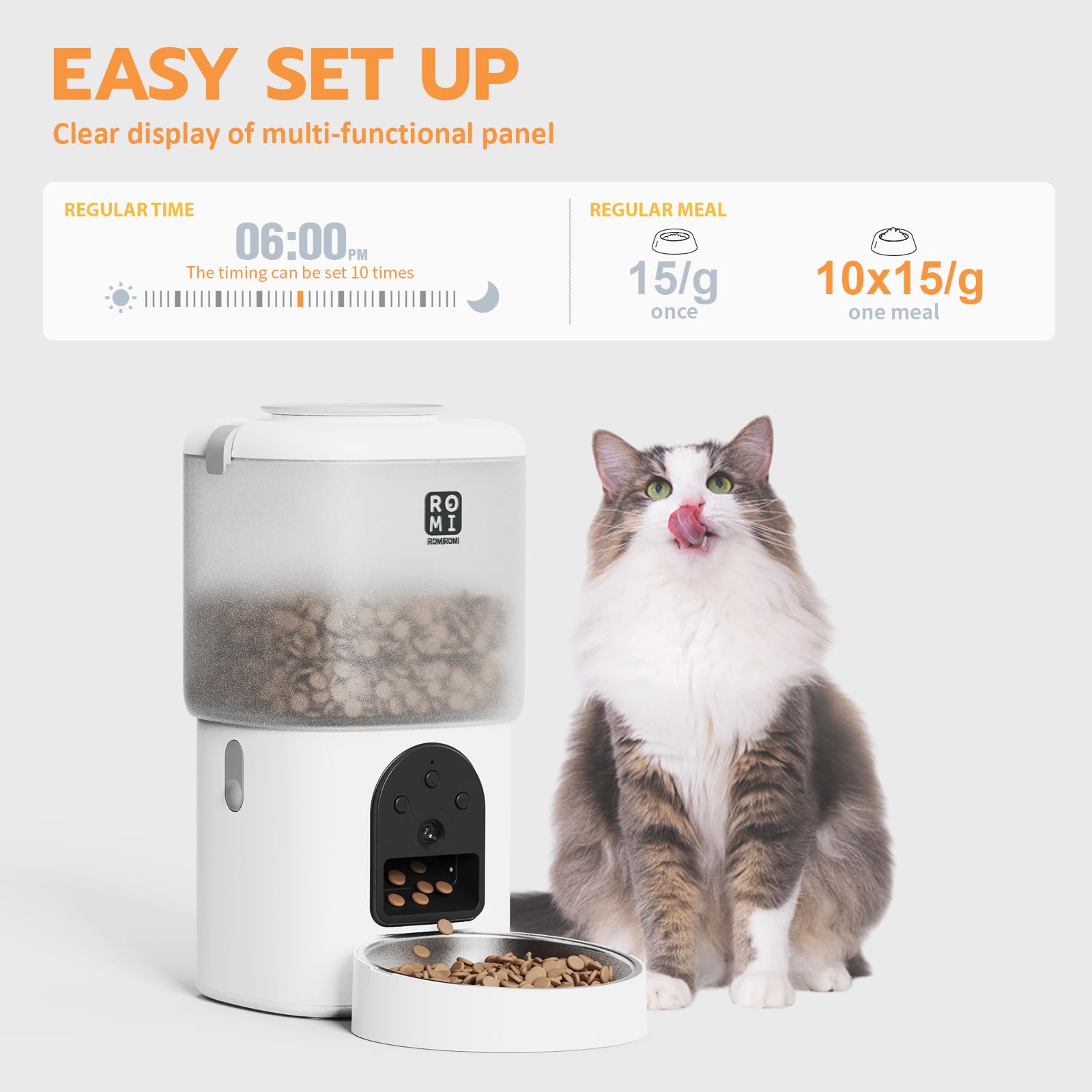 Romiromi dual power supply: uninterrupted feeding during outages.