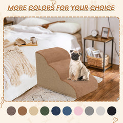 ROMROL dog stairs includes pet hair roller for quick cleanup