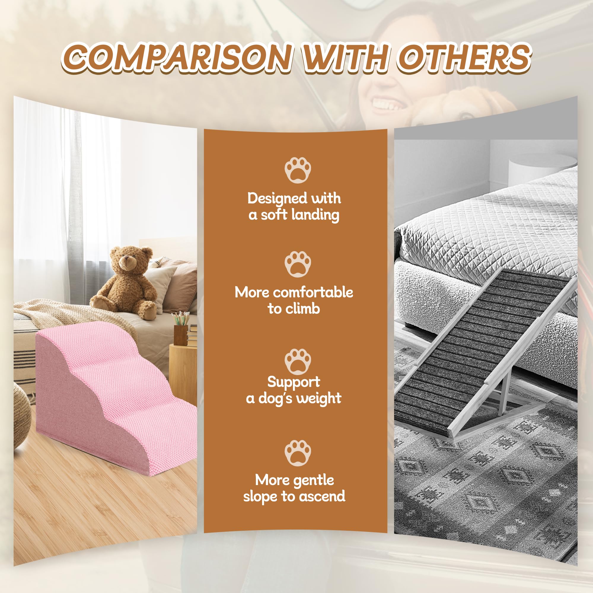 ROMROL non-slip base highlights secure grip on floors during use