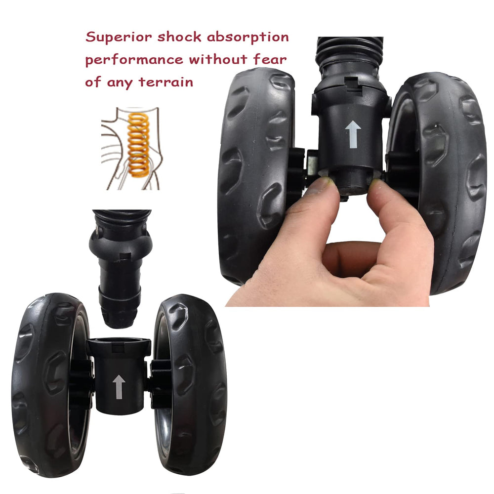 ROODO 3-Wheel Stroller breathable-net rest area provides fresh air.