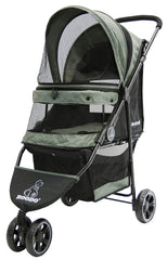 ROODO 3-Wheel Stroller front view for smooth, comfortable pet outings.