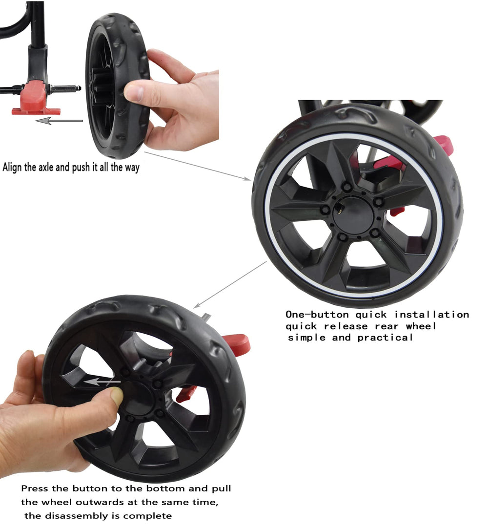 ROODO Escort 4Wheel Pet Stroller included-mat simplifies post-ride cleanup.