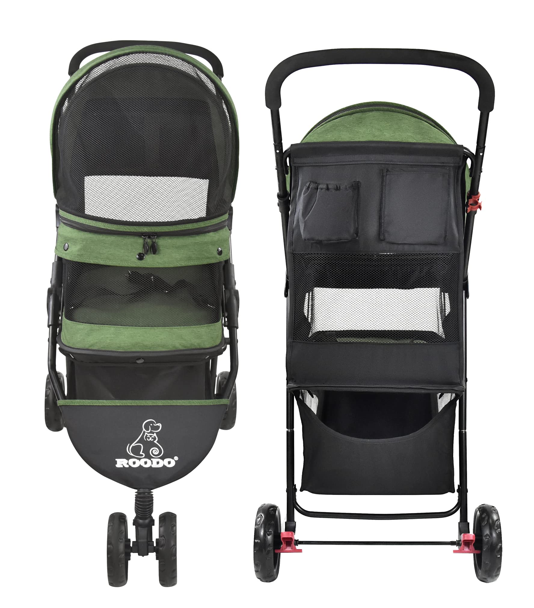 ROODO three-wheel design delivers smooth everyday walks.