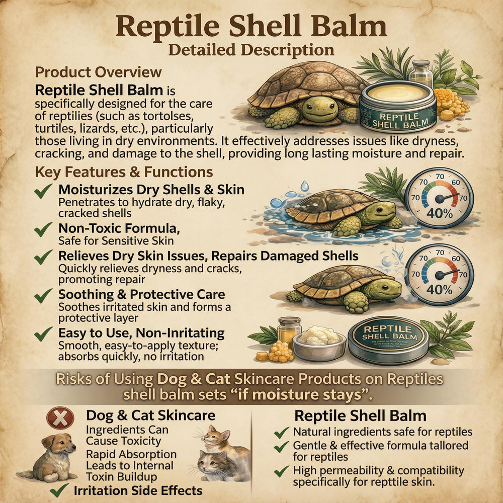 ropto Reptile Shell Balm shell closeup shows moisture restoration