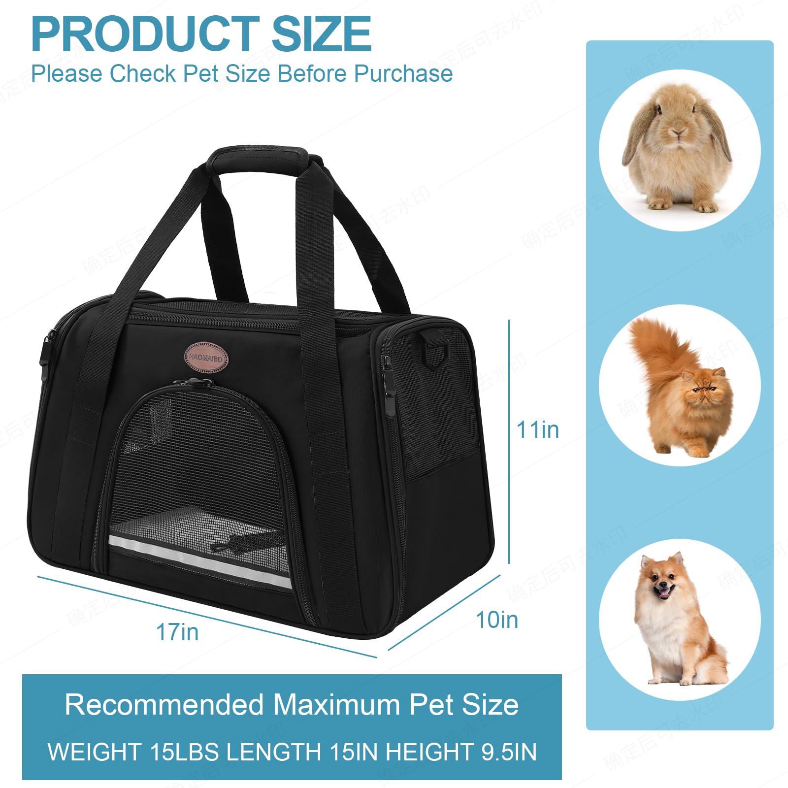 ROSEBB carrier collapsible design for easy storage during trips