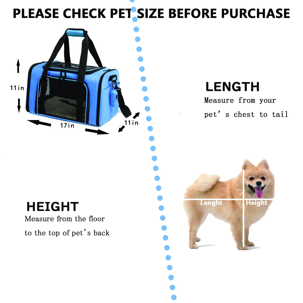 ROSEBB pet carrier interior view with breathable mesh for comfortable monitoring