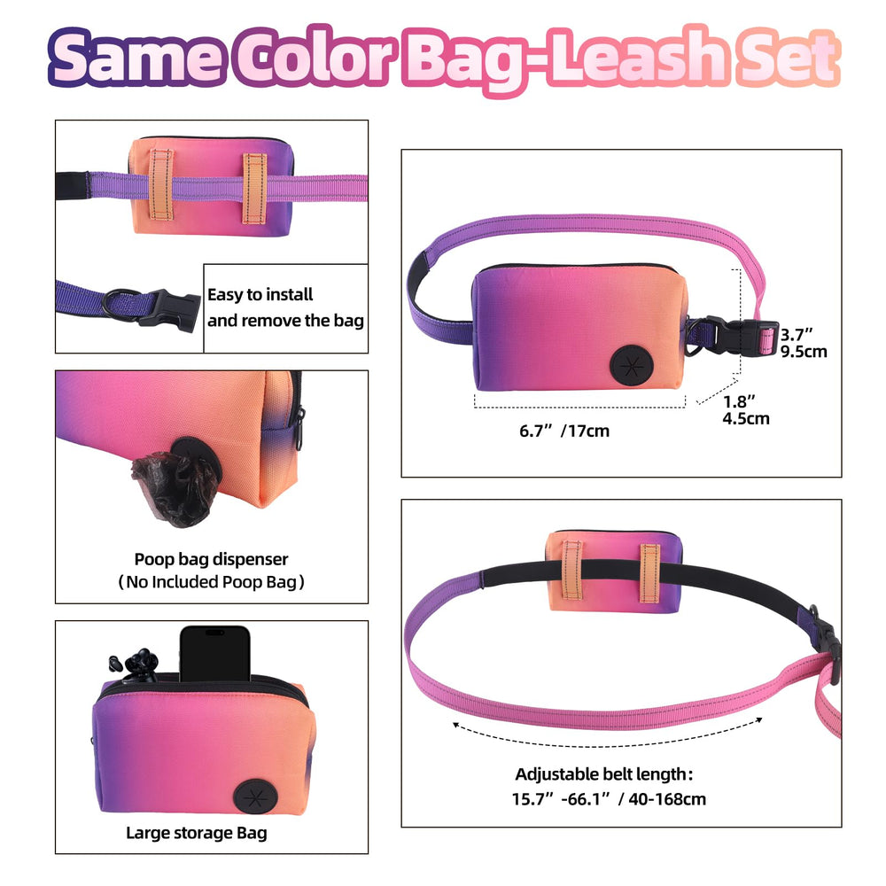 Roses&Poetry removable zipper pouch attached for hands-free errands and rides
