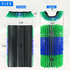 Rouisxue extra-large scratching brush size offers broad coverage for large livestock