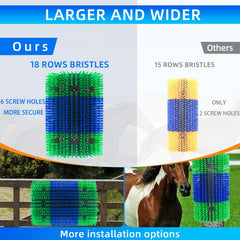 Rouisxue nylon bristles are durable yet gentle for safe grooming