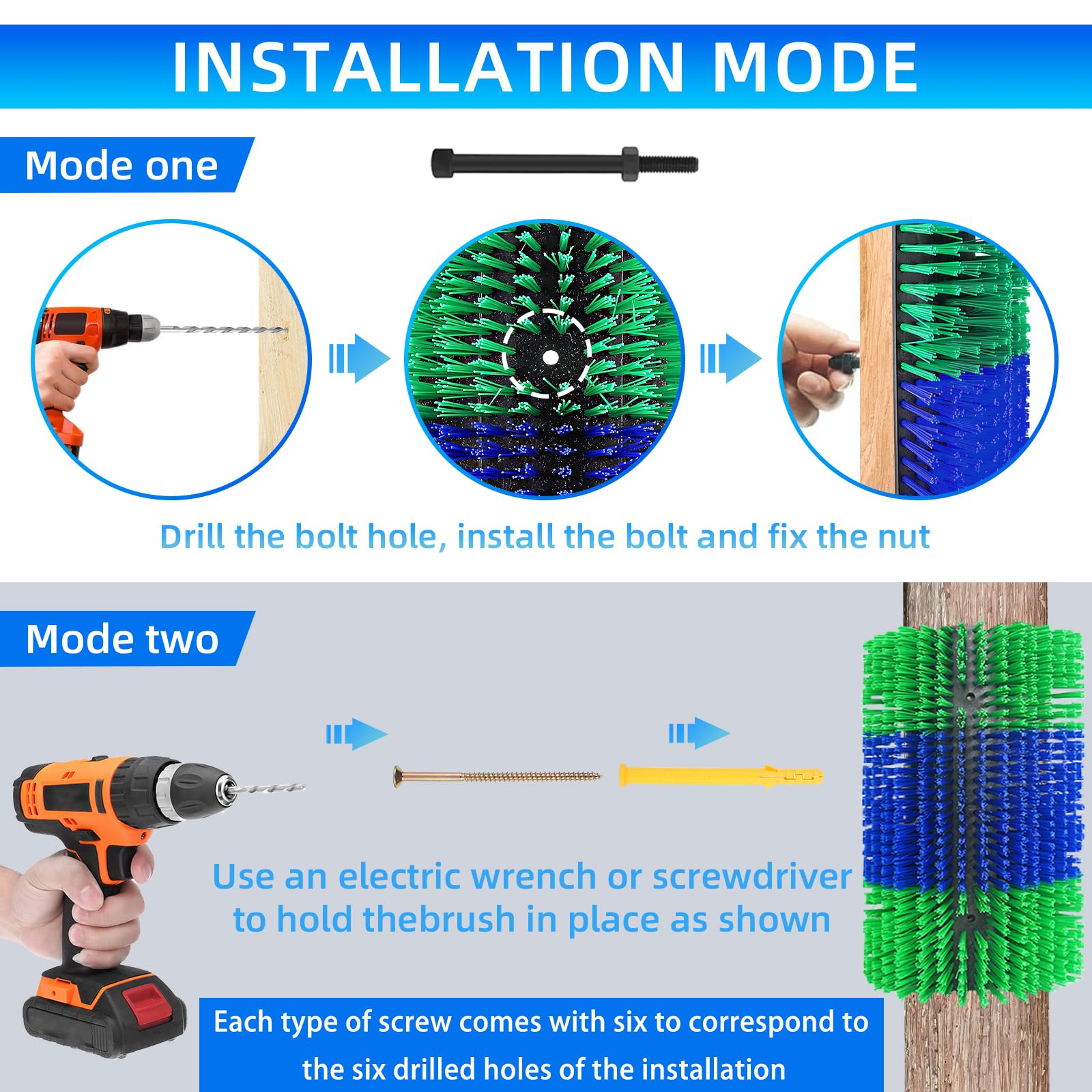 Rouisxue kit includes two screw sets for versatile installation