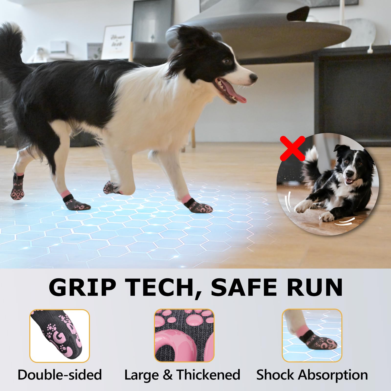 ROUWINNE size-set covers small to large dogs for snug fit