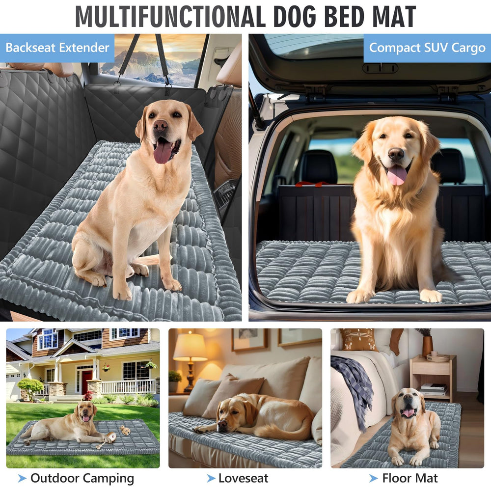 ROUWINNE backseat dog bed fits most cars from compact to SUV.