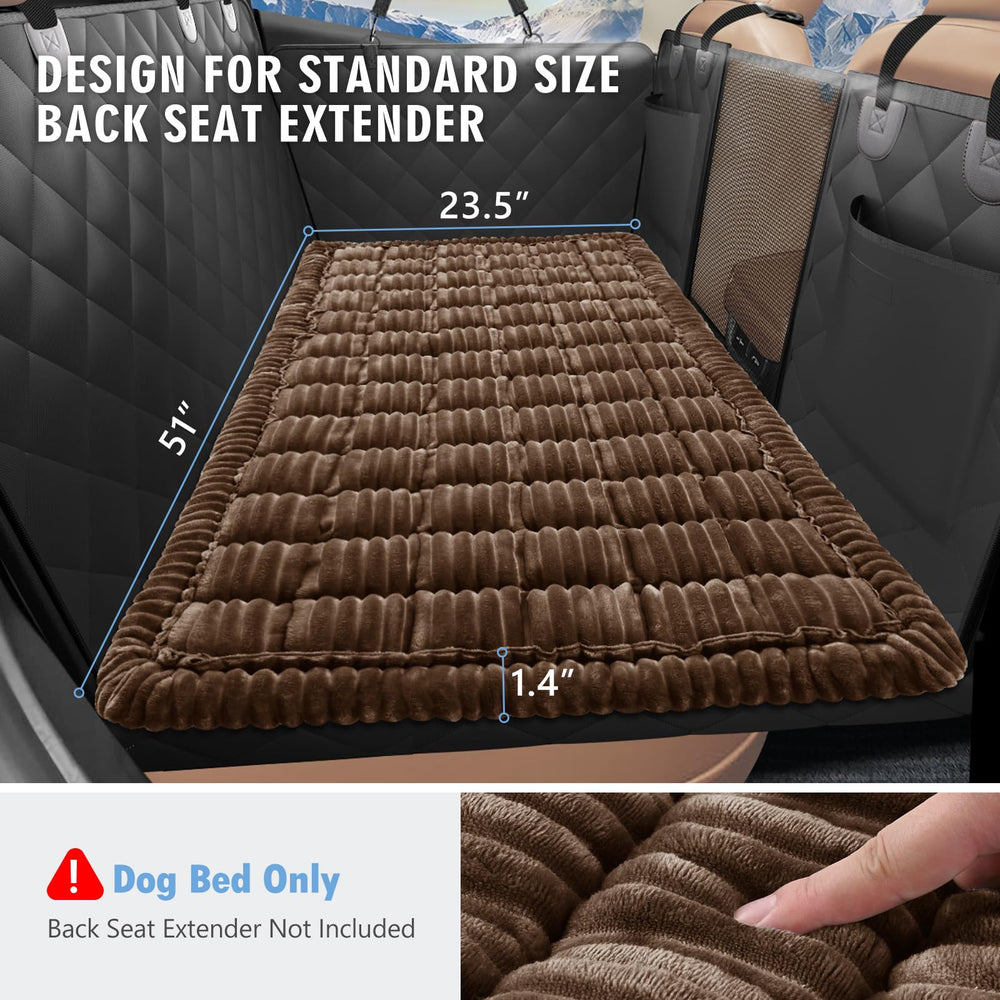 ROUWINNE backseat dog bed folds for easy storage and packing