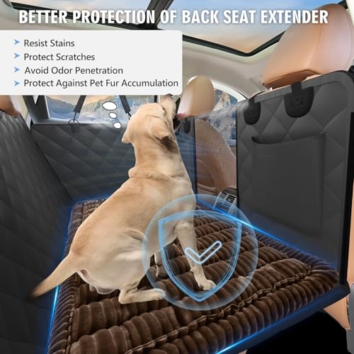 ROUWINNE backseat dog bed is machine washable for easy cleaning