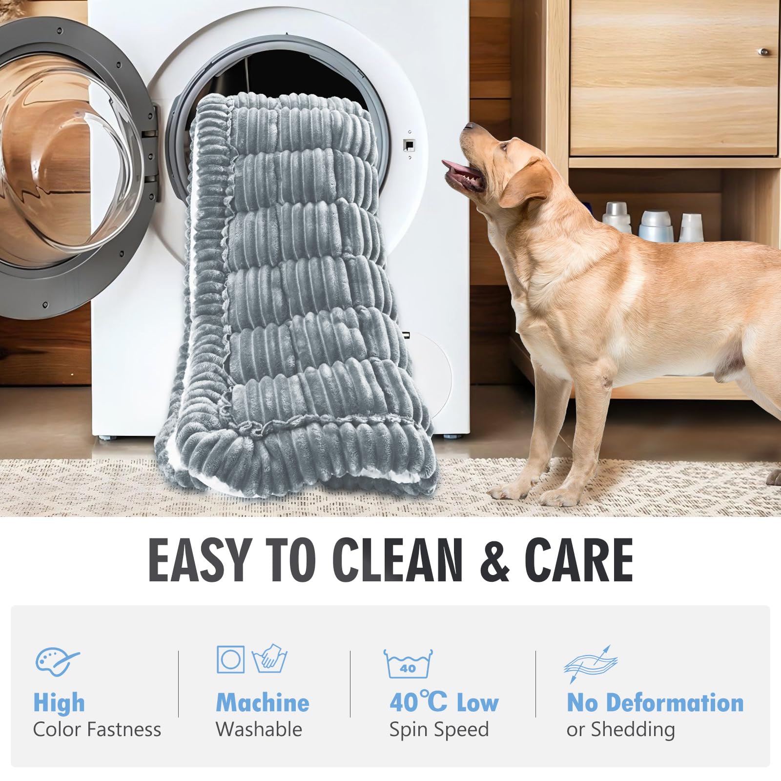 ROUWINNE backseat dog bed travel-multi-use doubles as sofa cover for home.