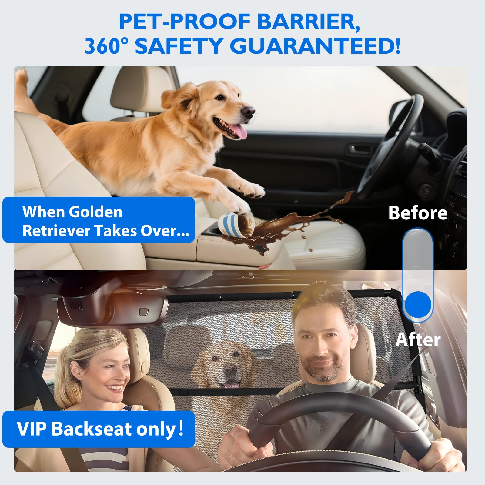ROUWINNE breathable mesh image highlights airflow and pet comfort.