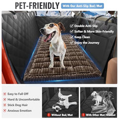 ROUWINNE dog bed showing soft flannel surface for cozy rides
