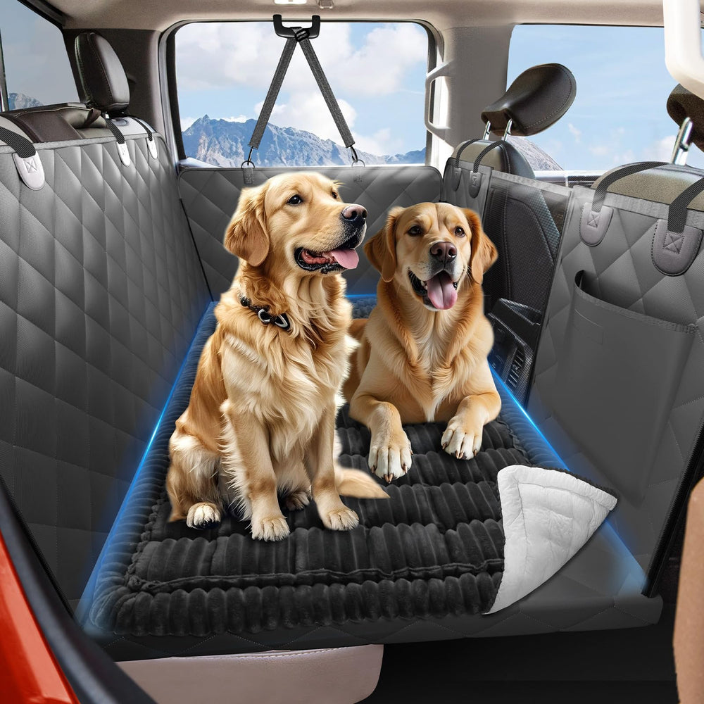 ROUWINNE dog bed on truck back-seat non-slip keeps pets secure during trips