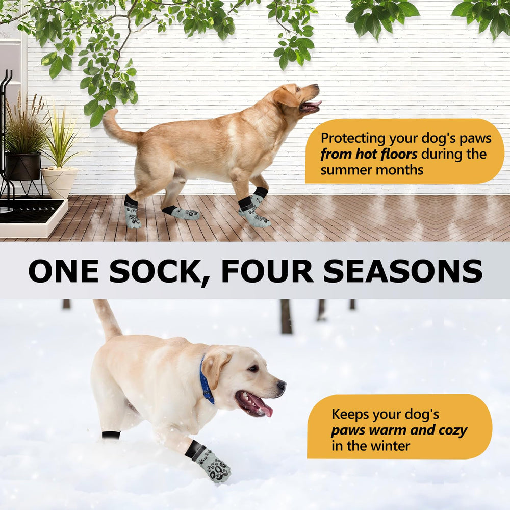 ROUWINNE size-chart shows multiple dog sizes for proper fit and comfort.