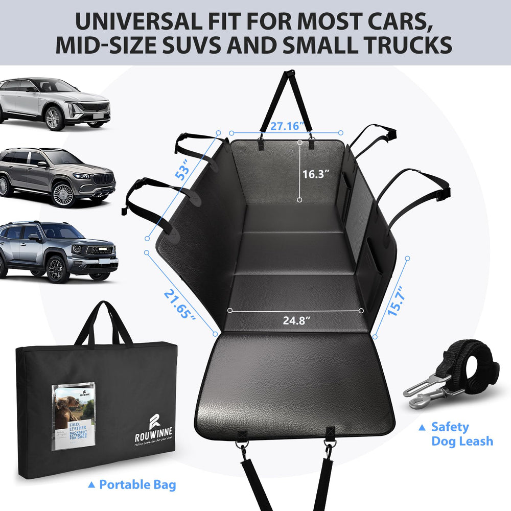 ROUWINNE waterproof dog seat cover keeps upholstery clean