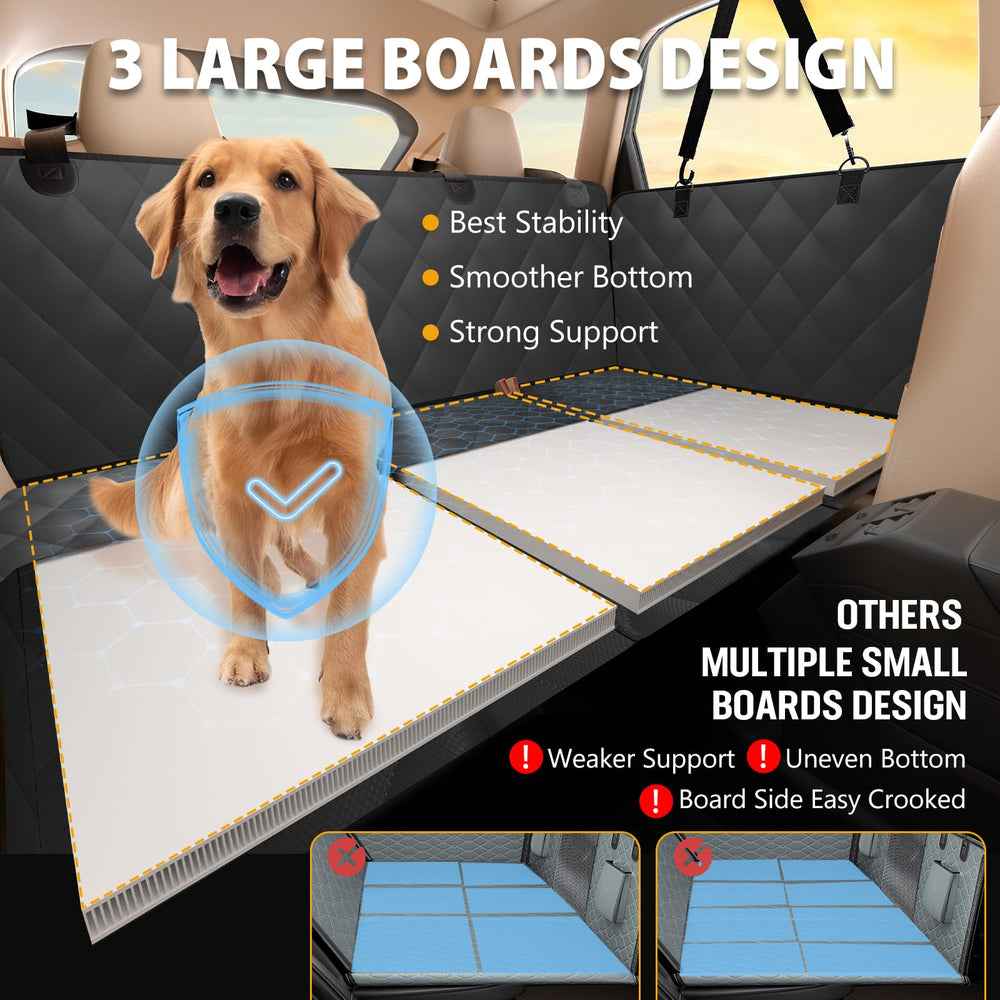ROUWINNE waterproof seat cover protects interior from spills and hair.