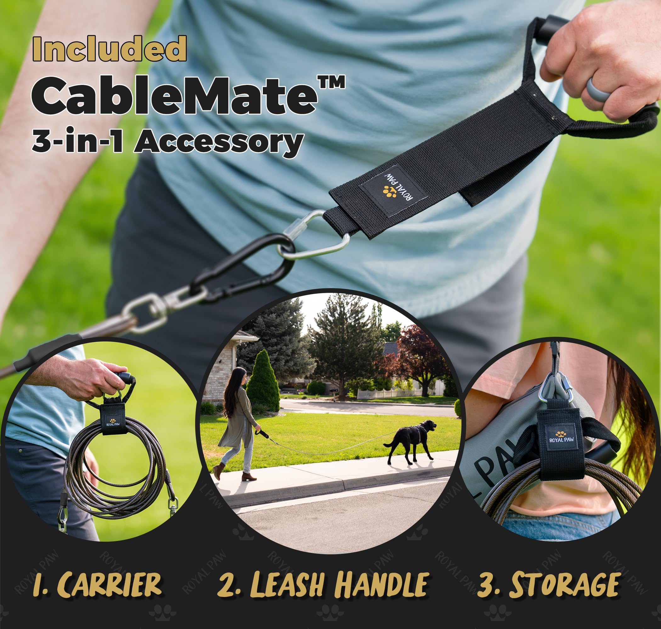 Royal Paw clips provide secure connections during outdoor outings