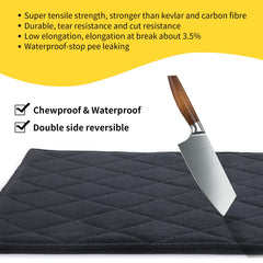 ROYALAY outdoor dog bed demonstrates travel-friendly, water-resistant use.