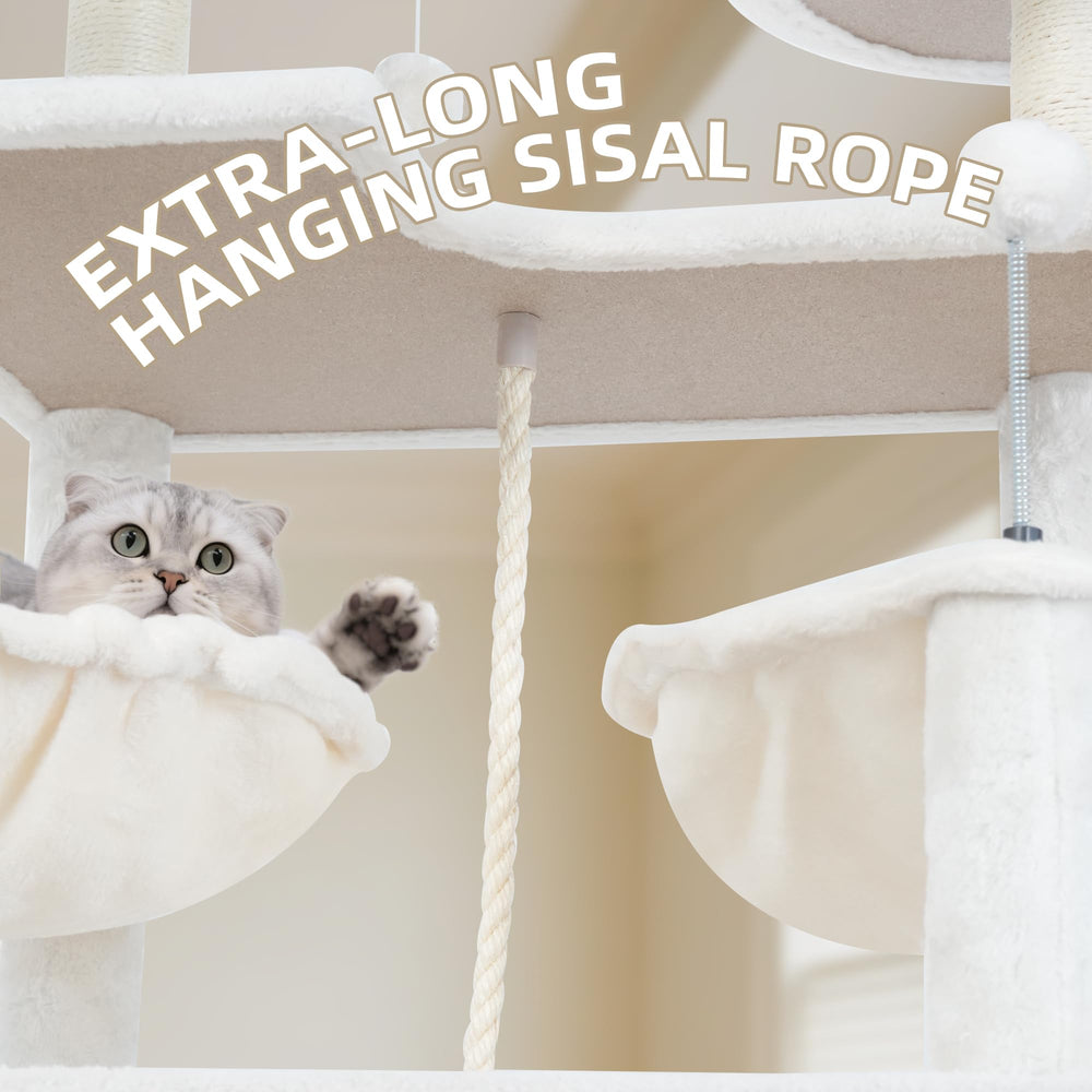 Roypet 71in cat tree corner-optimized design saves floor space