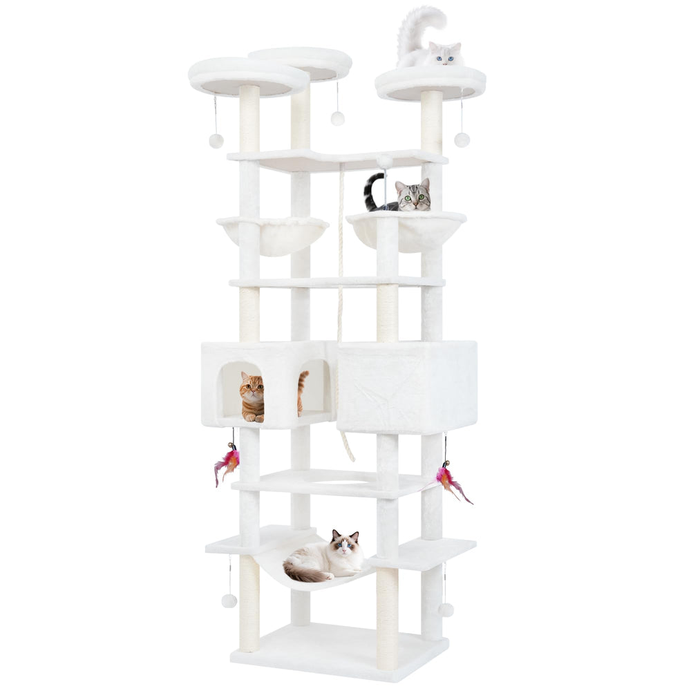 Roypet 71in cat tree hammock offers a cozy resting space for indoor cats