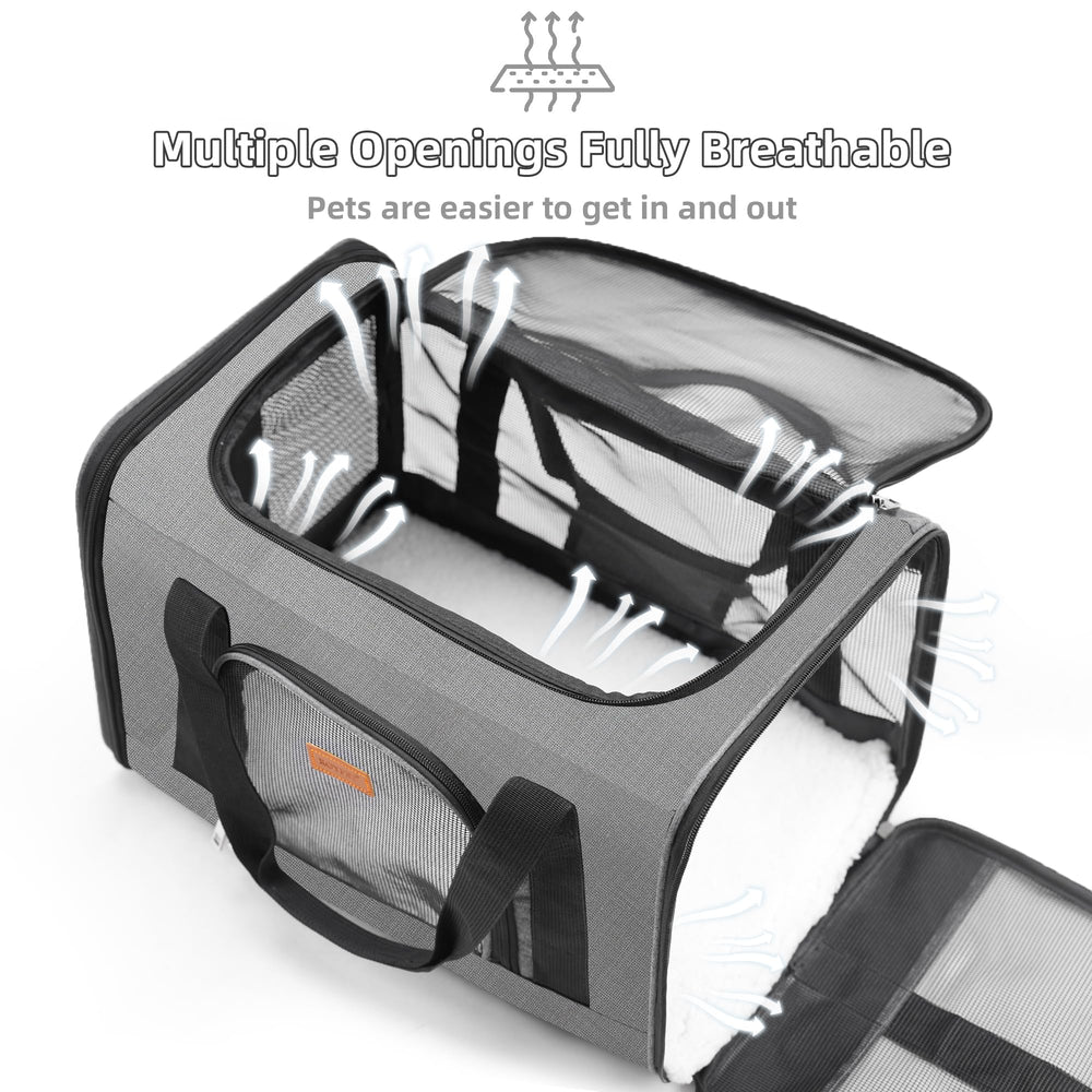 ROYPET carrier sturdy straps reduce escapes during adventures