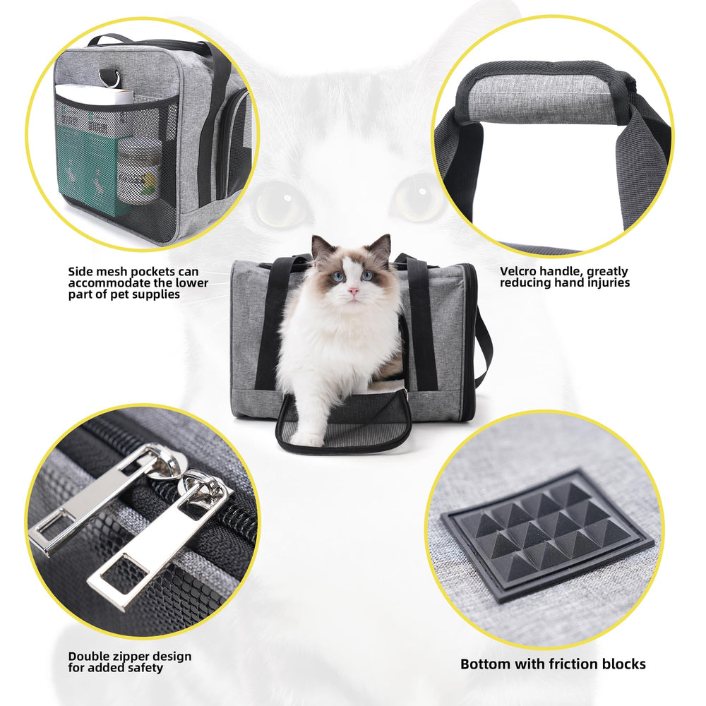 ROYPET lightweight carrier offers comfortable handheld or shoulder carry
