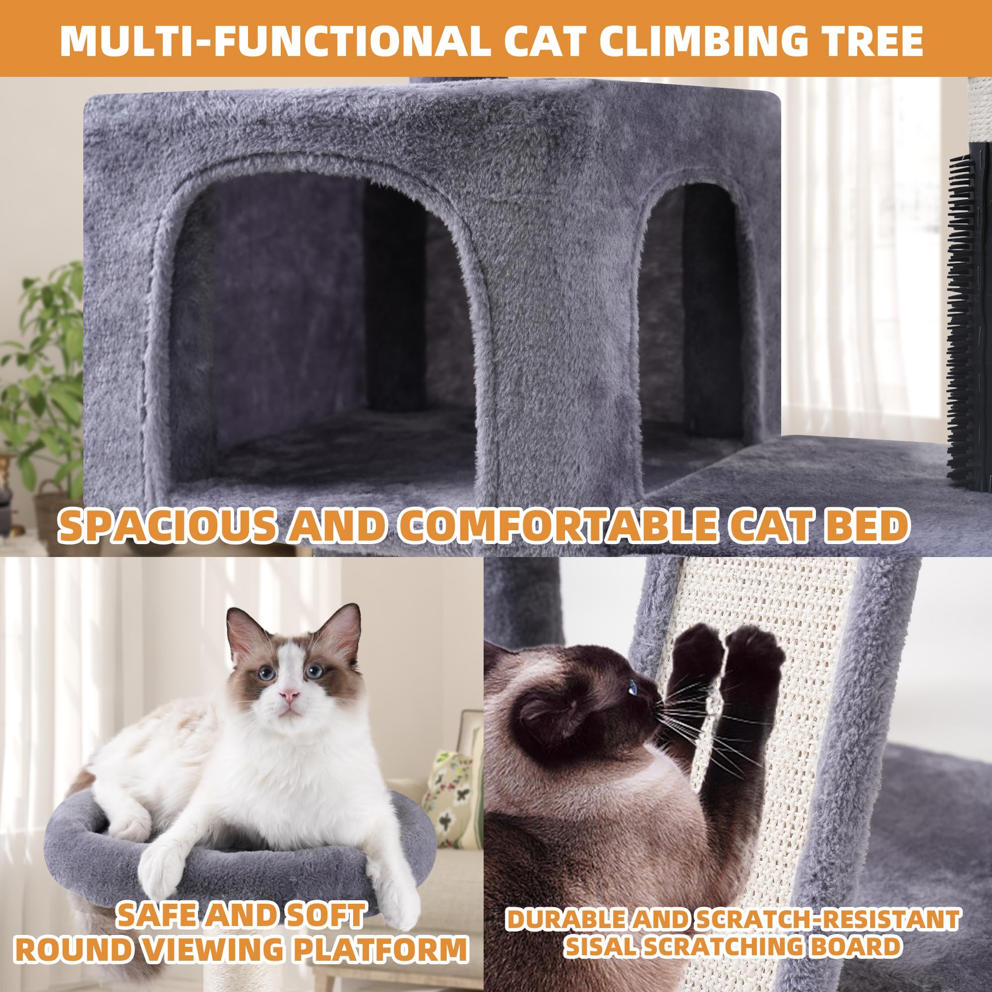 Roypet cat tree assembly tools — easy setup with included tools and guidance