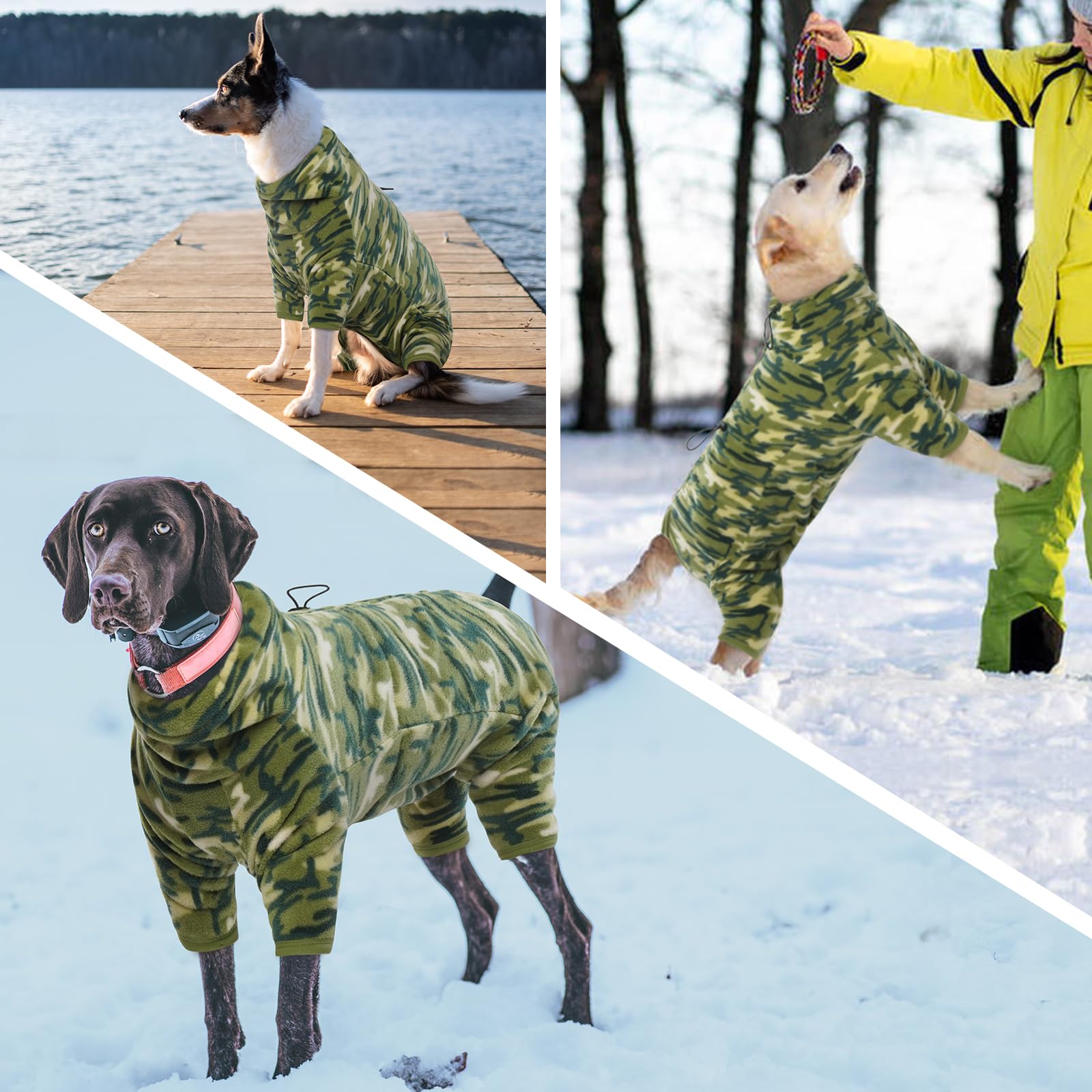 ROZKITCH Camo Dog Jacket luminous zipper detail aids visibility