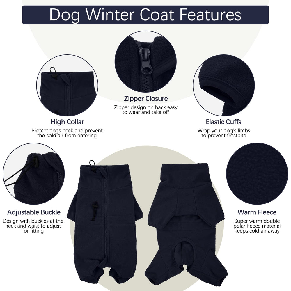 ROZKITCH dog coat back-zipper-easy-on keeps on/off smooth without pulling.