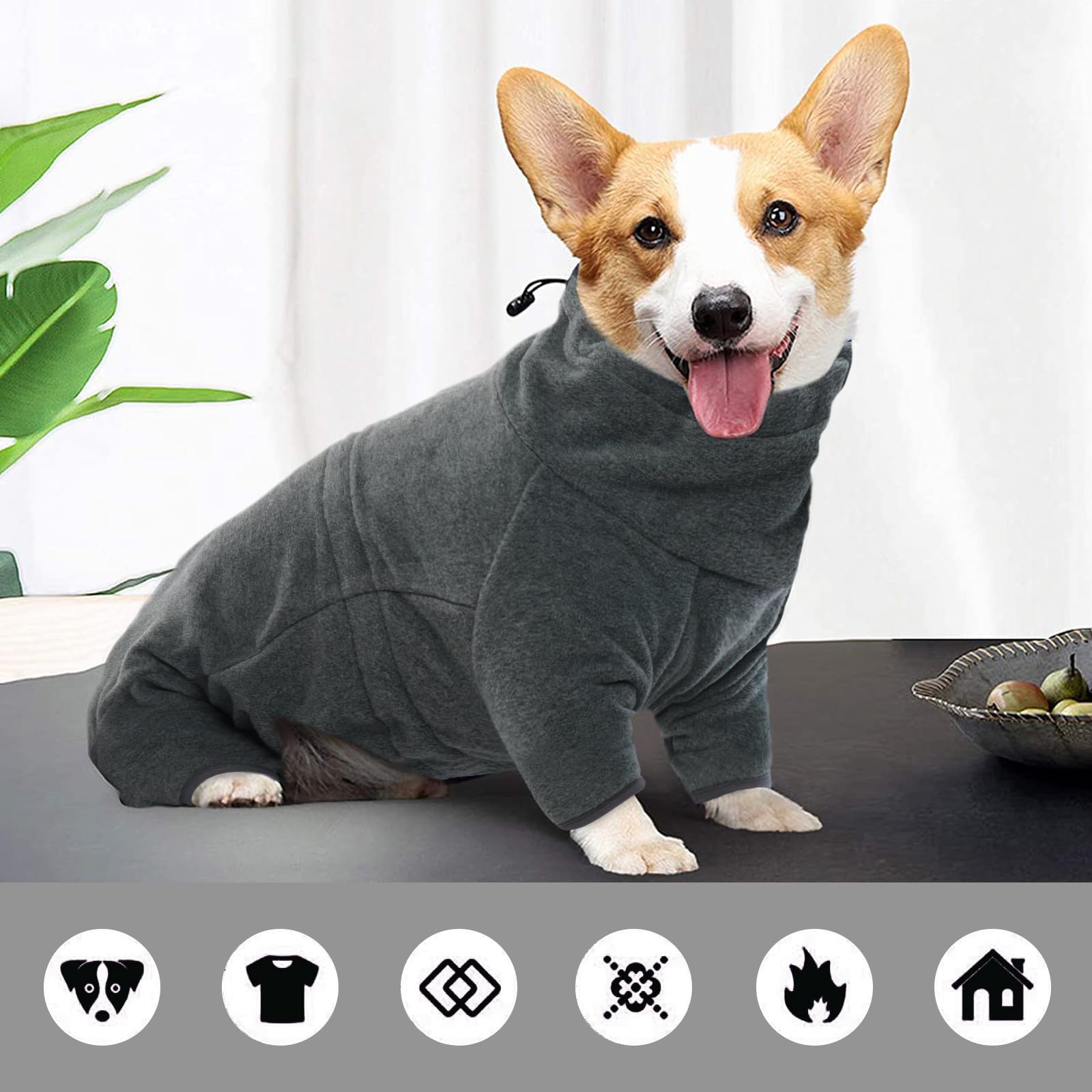 ROZKITCH dog coat has breathable polar fleece lining for comfort