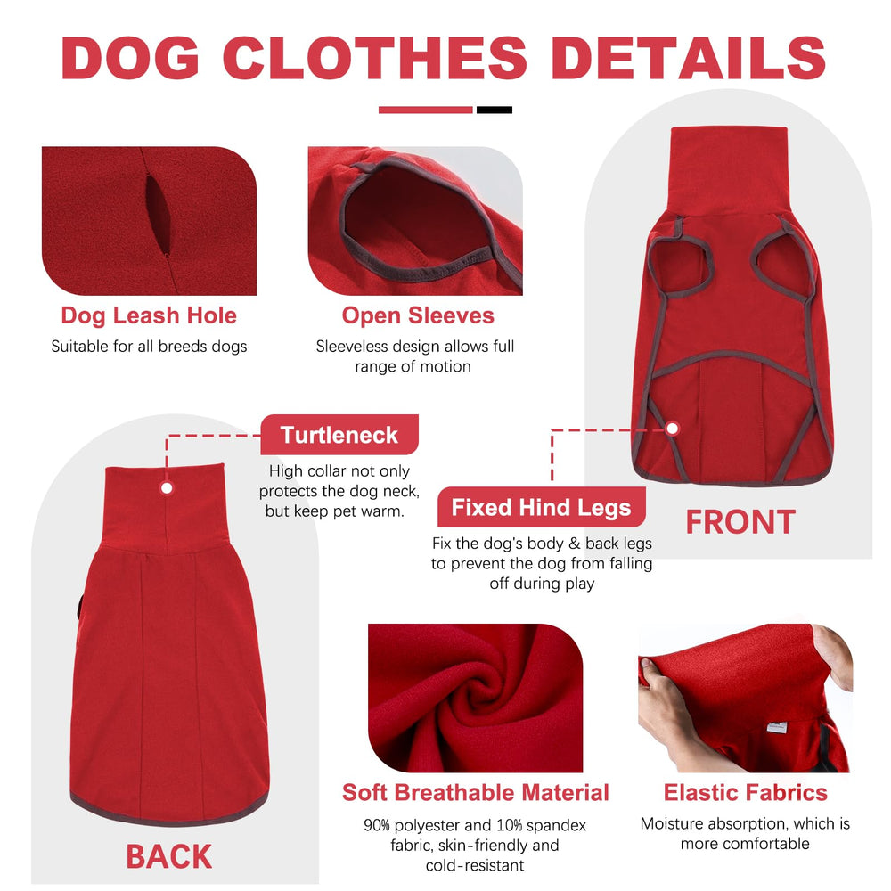 ROZKITCH dog coat easy-wear elastic straps for secure, comfortable fit