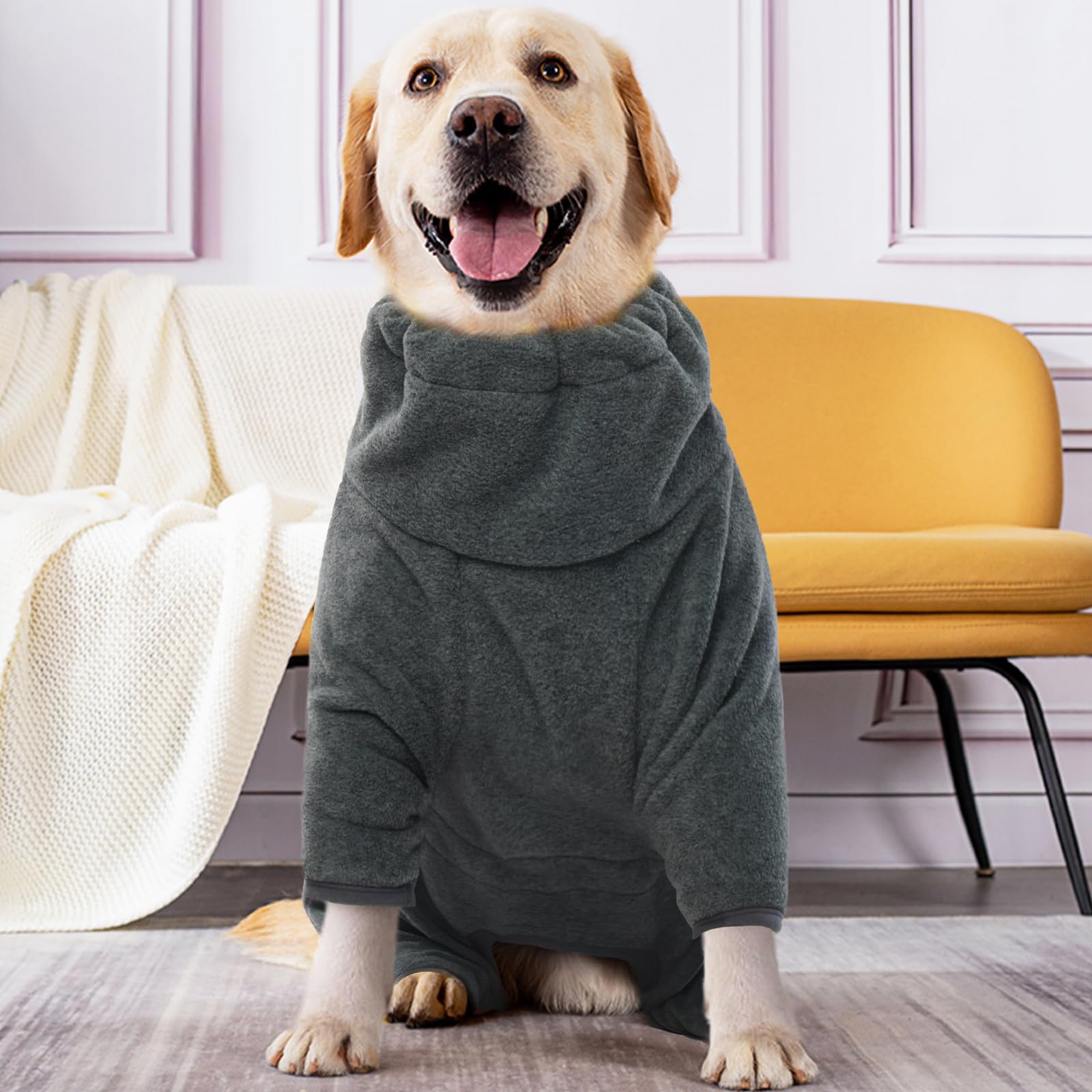 ROZKITCH dog coat elastic cuffs help stay in place during movement