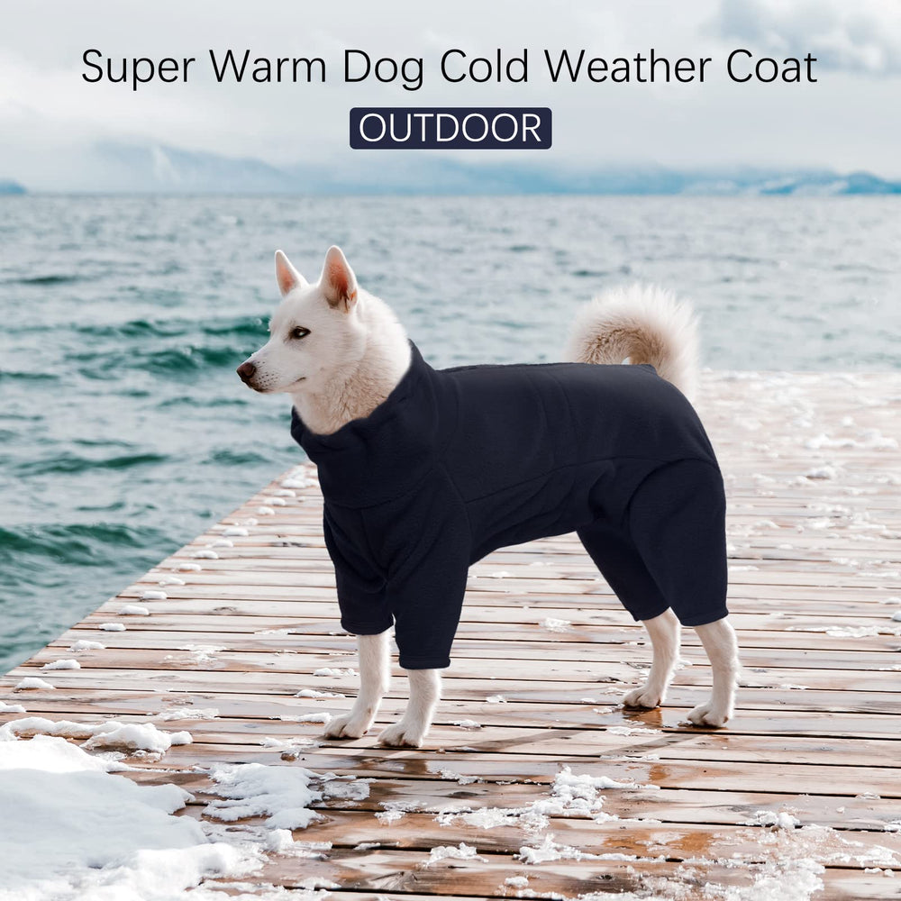 ROZKITCH dog coat warm-high-collar provides neck coverage and versatile styling.