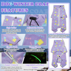 ROZKITCH dog fleece jumpsuit front closure for secure fit and quick dressing