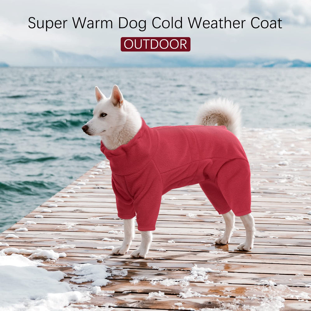 ROZKITCH dog pajamas XL back view highlighting full-body coverage for cold days