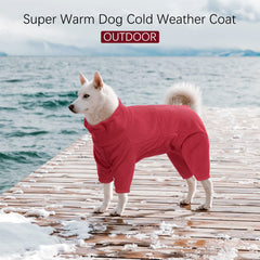 ROZKITCH dog pajamas XL back view highlighting full-body coverage for cold days