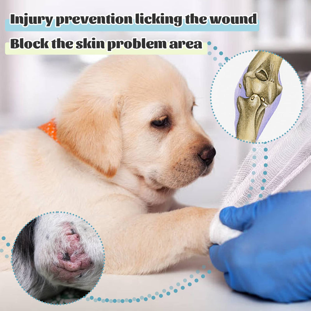 ROZKITCH dog sleeve breathable cotton blend keeps wounds comfortable.