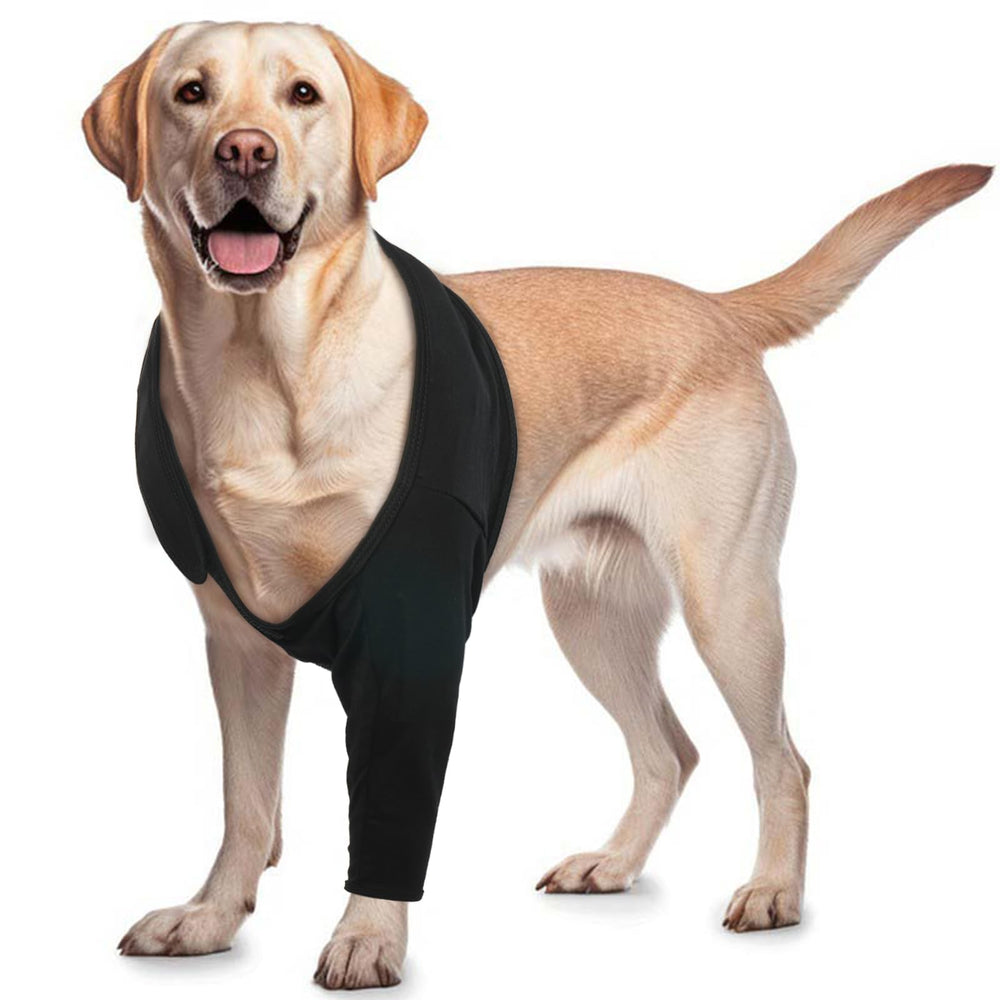 ROZKITCH dog sleeve front leg wound protection for active recovery.