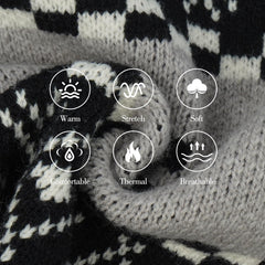 ROZKITCH grey knit dog sweater highlights turtleneck design for easy on/off.