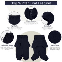 ROZKITCH dog warm collar rolled up as scarf option for extra neck protection