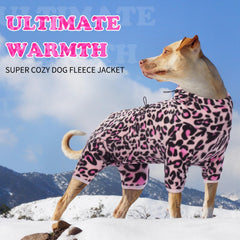 ROZKITCH dog warm pajamas zipper detail emphasizes reflective back zipper for visibility