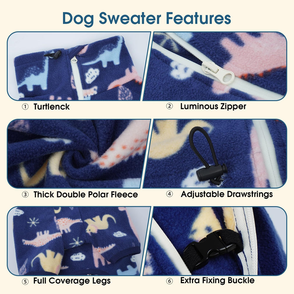 ROZKITCH dog winter coat back view highlights full coverage