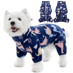 ROZKITCH dog winter coat front view showing secure full-body warmth